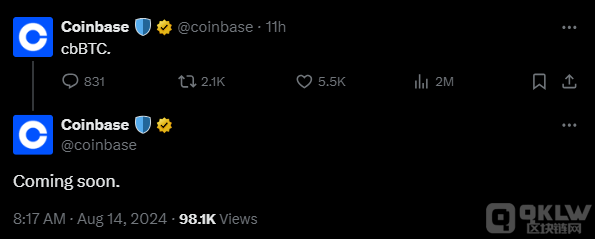 CoinbaseƳcbBTCTokensЈ҈DƬ